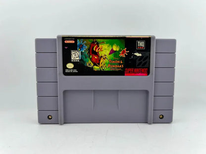 Timon and Pumbaa Jungle Games Super Nintendo Snes