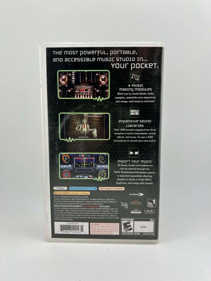 Traxxpad Portable Studio Playstation Portable PSP