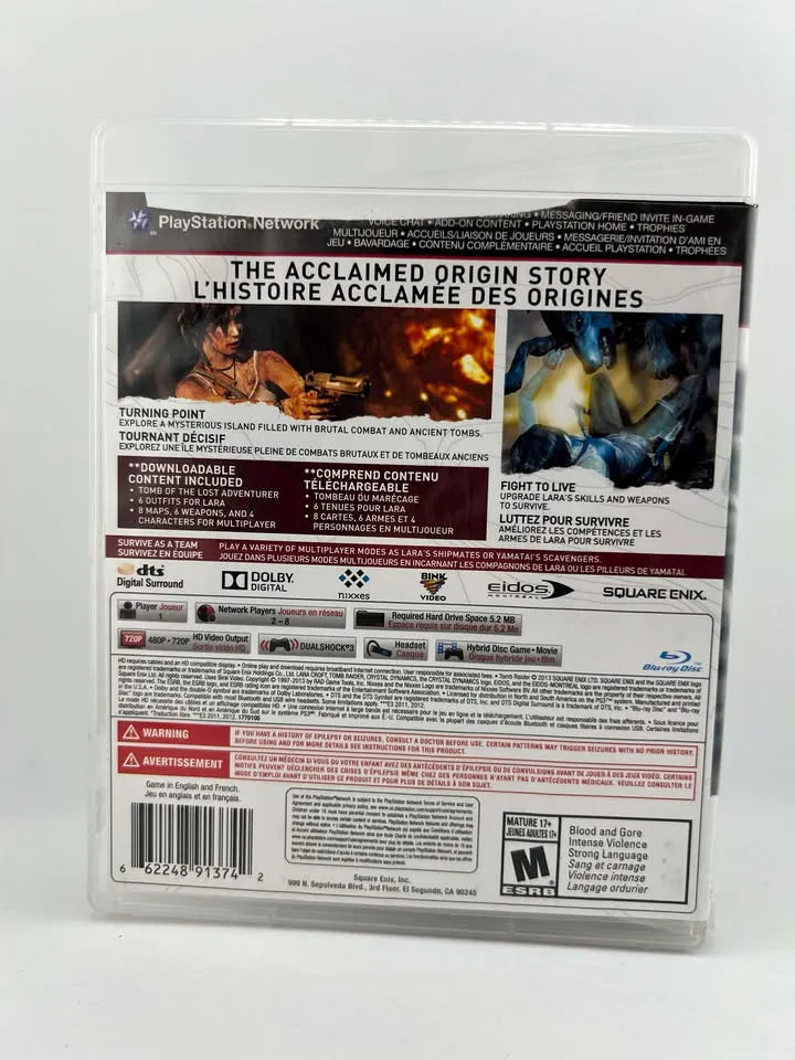 Tomb Raider Game of the Year Playstation 3 PS3