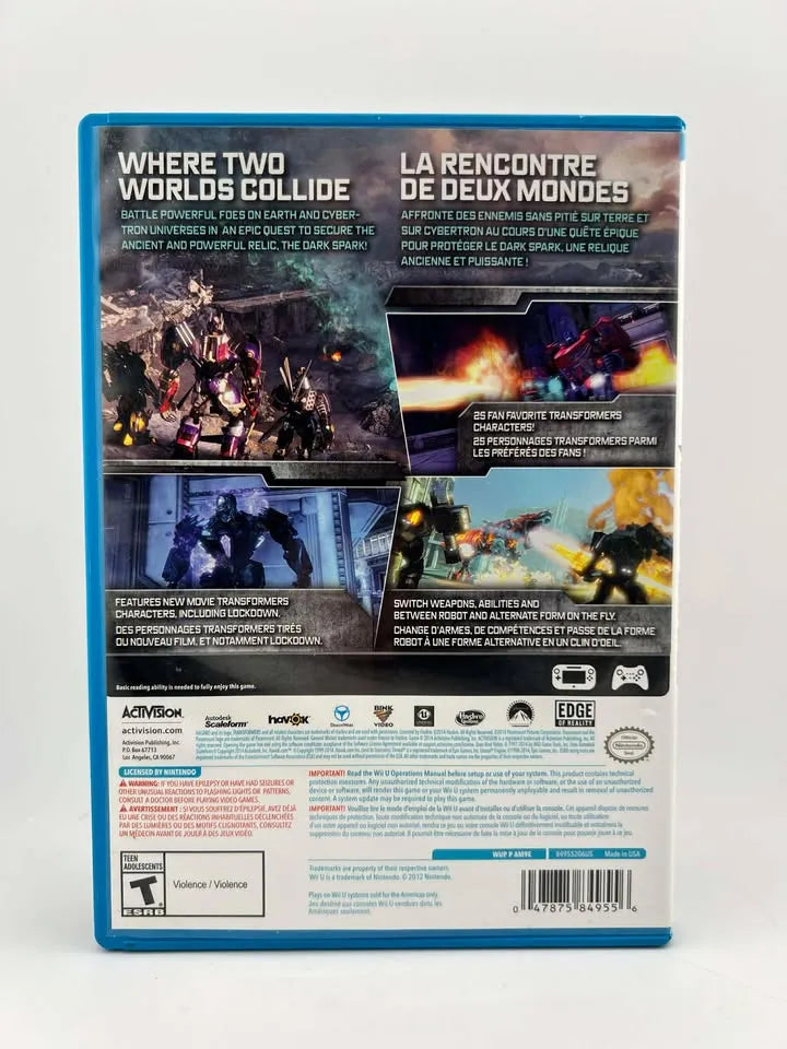 Transformers: Rise of the Dark Spark Nintendo WiiU