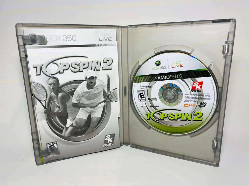 TOP SPIN 2 Platinum hits XBOX 360 X360 - jeux video game-x