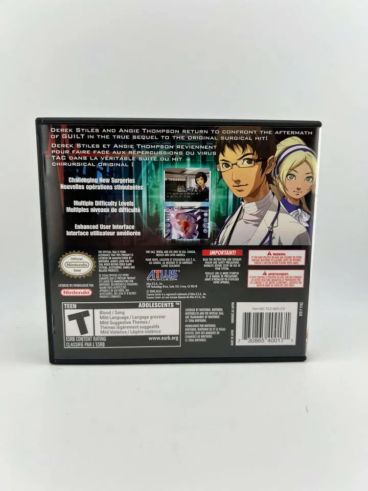 Trauma Center Under the Knife 2 Nintendo DS