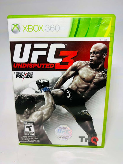 UFC UNDISPUTED 3 (XBOX 360 X360) - jeux video game-x