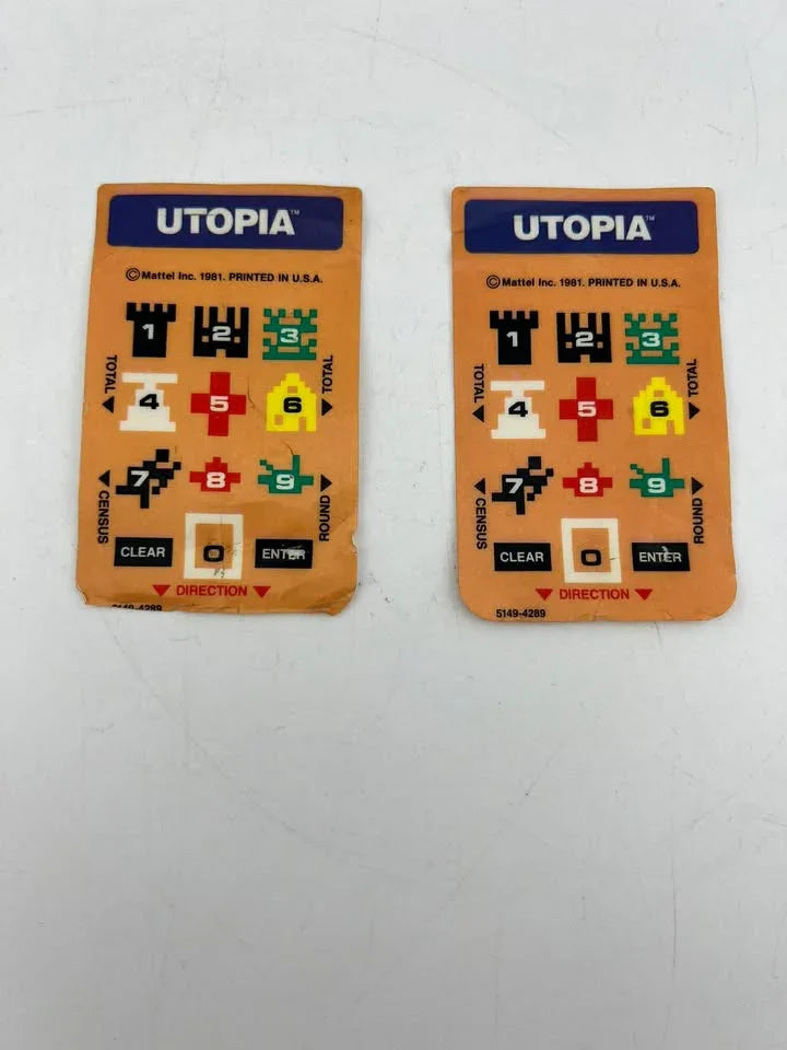 Carte d’overlay Utopia Intellivision Intel