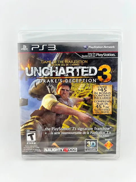 Uncharted 3 : Drake's Deception Game Of The Year Playstation 3 Ps3