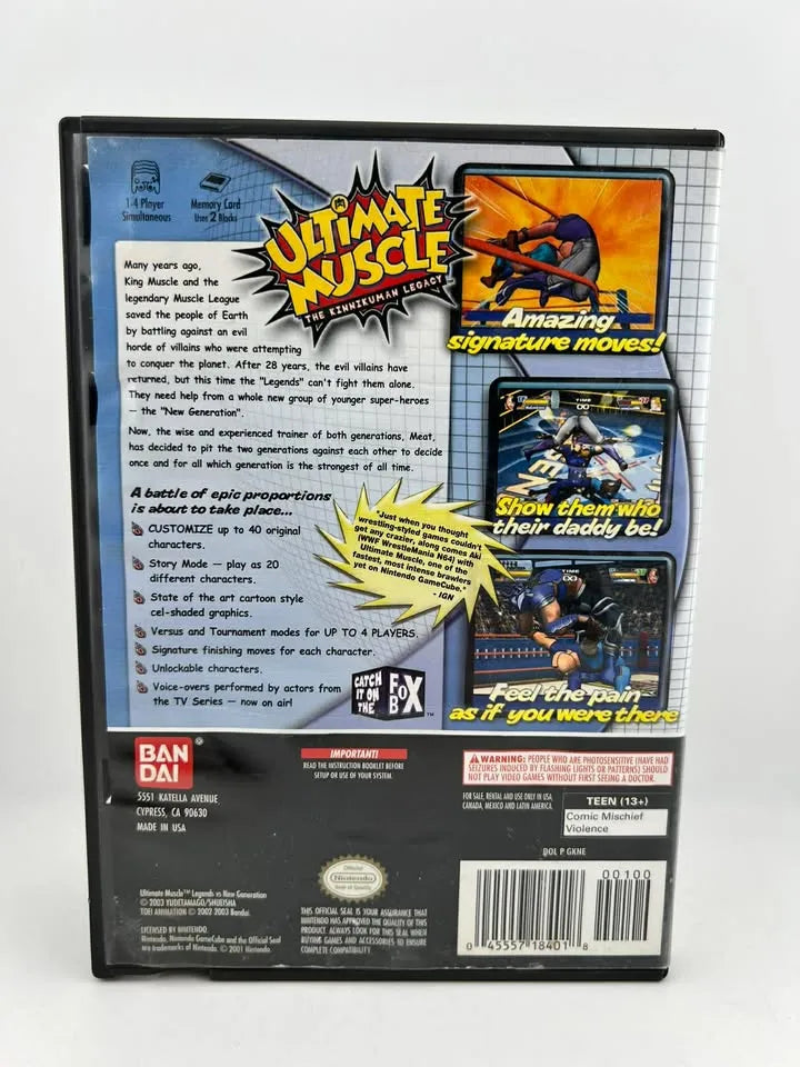 Ultimate Muscle: Legends vs. New Generation Nintendo Gamecube NGC