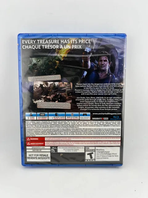 Uncharted 4 A Thief's End Playstation 4 PS4