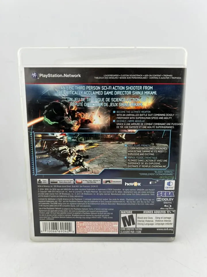 Vanquish Playstation 3 PS3