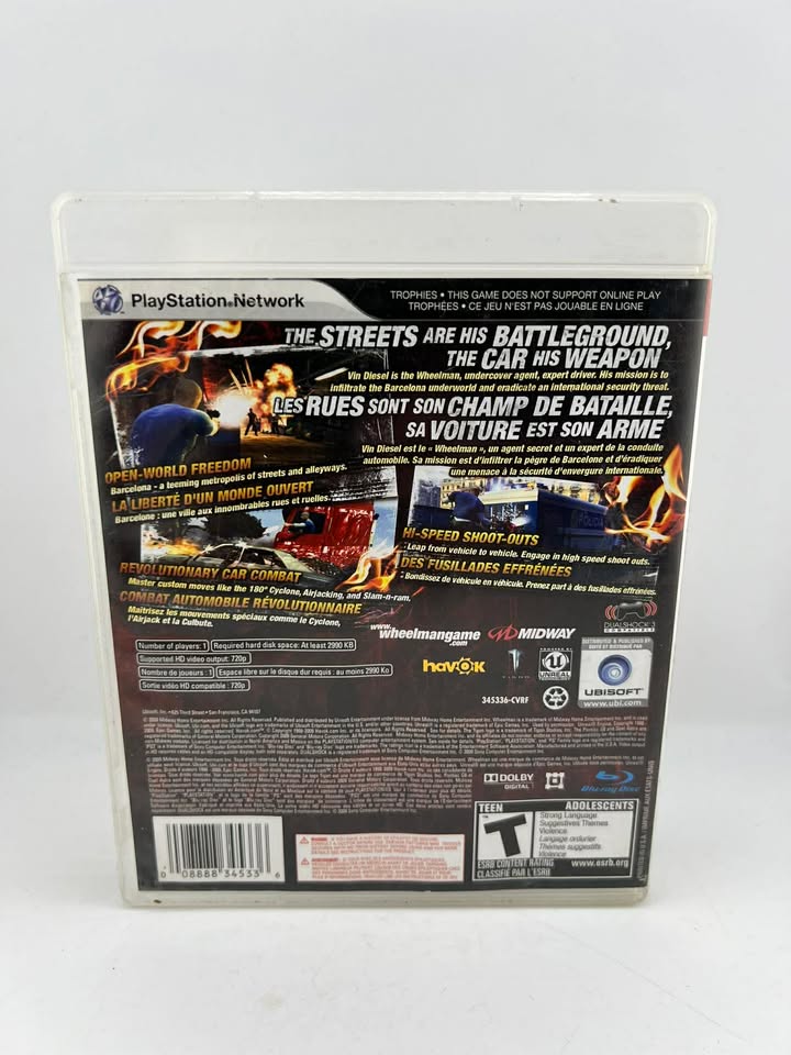 Wheelman Playstation 3 PS3