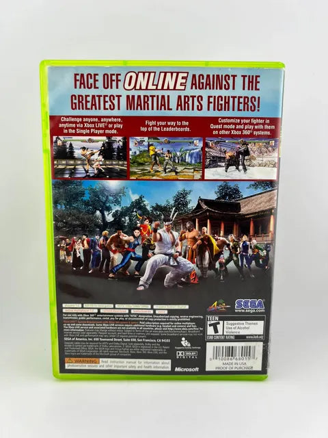 Virtua Fighter 5 Online Xbox 360 X360