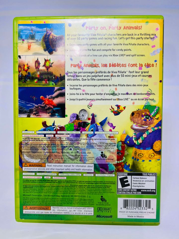 VIVA PINATA PARTY ANIMALS XBOX 360 X360 - jeux video game-x