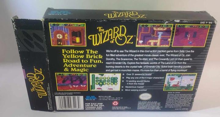 THE WIZARD OF OZ EN BOITE SUPER NINTENDO SNES - jeux video game-x