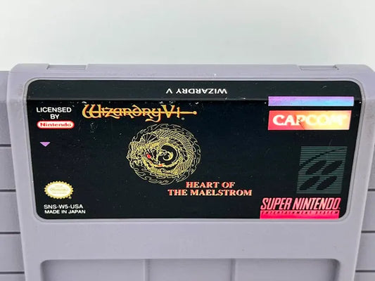 Wizardry V 5 Heart of the Maelstrom Super Nintendo Snes