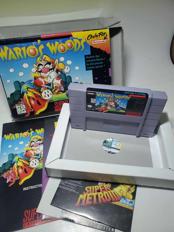 WARIO'S WOODS EN BOITE SUPER NINTENDO SNES - jeux video game-x