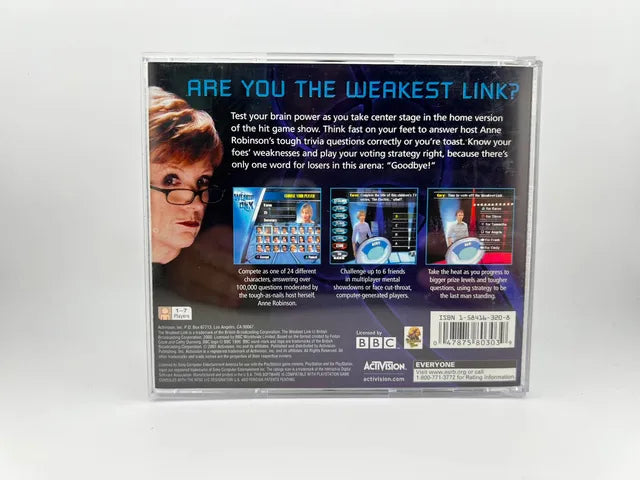 Weakest Link Playstation PS1