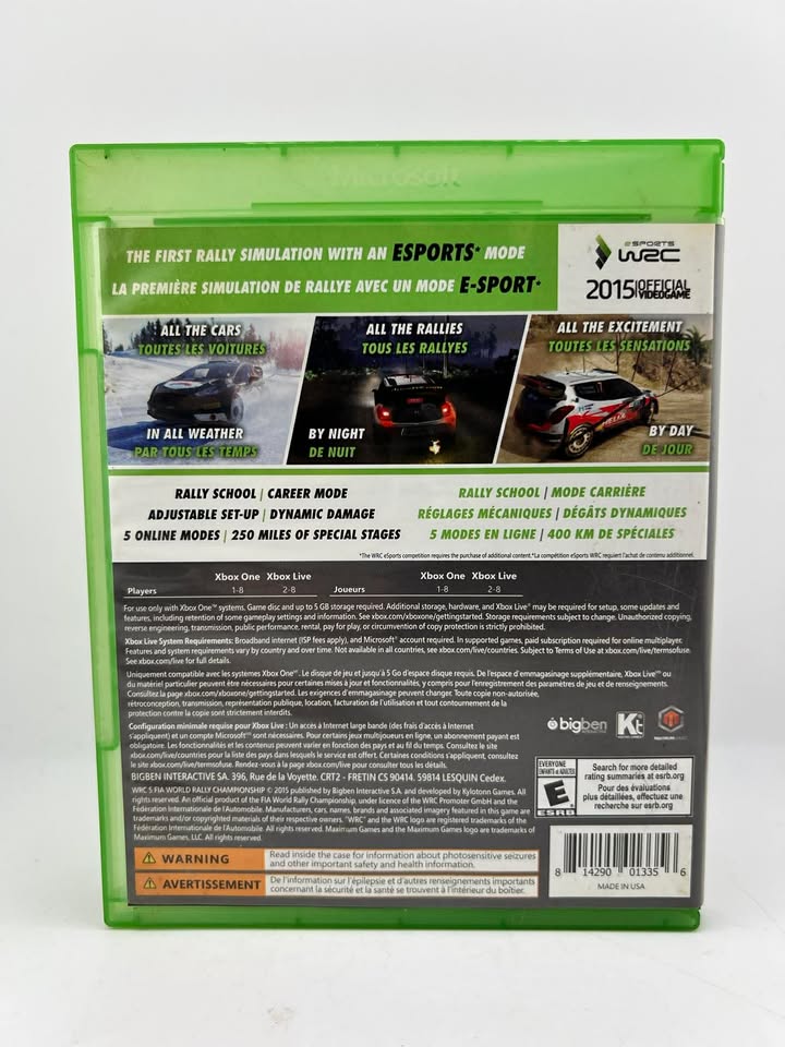 WRC 5 Xbox One Xone