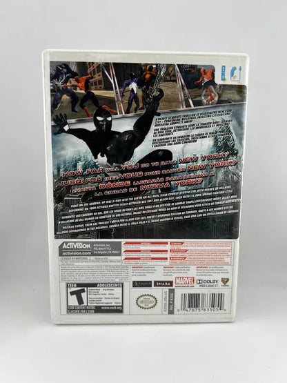 Spiderman Web of Shadows Nintendo WII