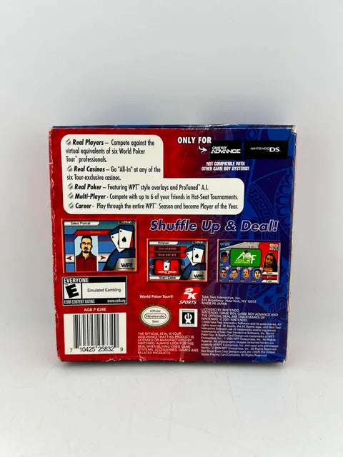 World Poker Tour Nintendo Game Boy Advance Gba