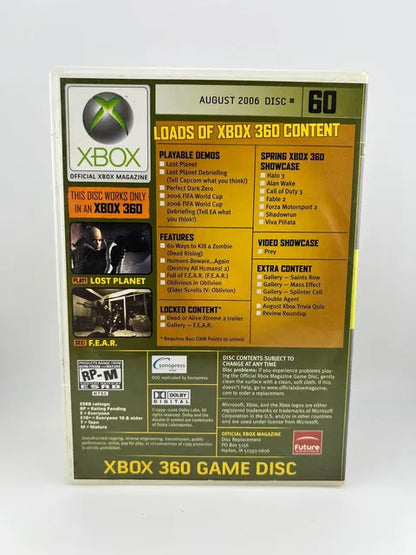 Official Xbox Magazine Demo Disc 60 Xbox 360 X360