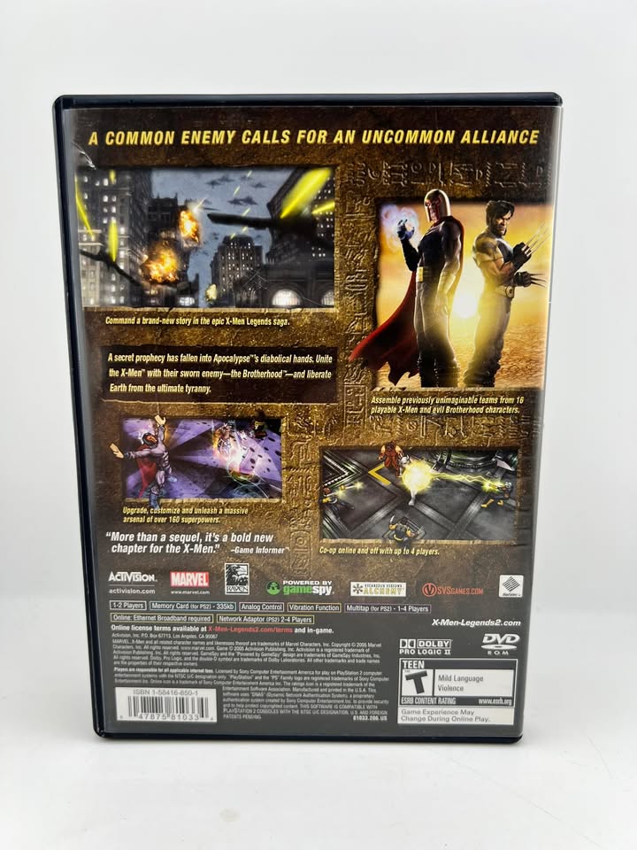 X-Men Legends II 2: Rise of Apocalypse PlayStation 2 PS2