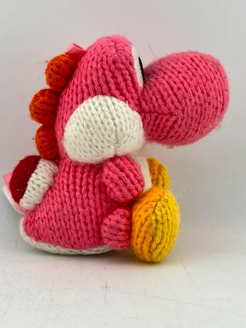Yarn Yoshi Pink Amiibo