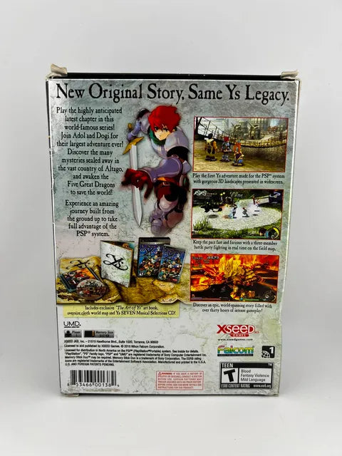 Ys Seven: Premium Edition Playstation Portable Psp