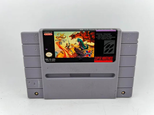 Ys III 3 Wanderers from Ys Super Nintendo Snes