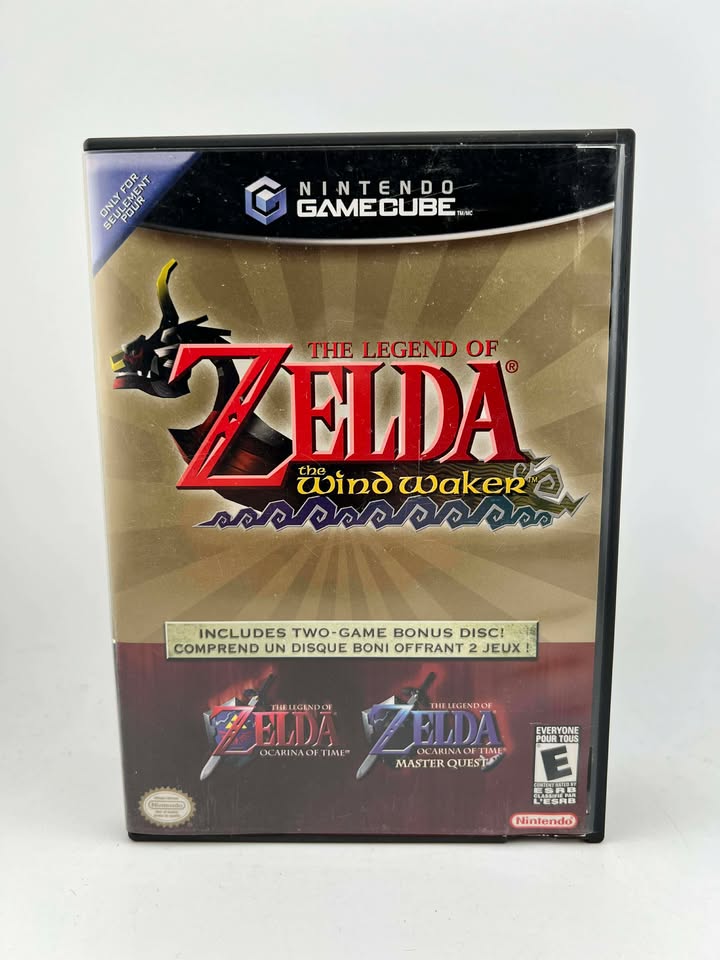 LA LEYENDA DE ZELDA WIND WAKER Y OCARINA OF TIME MASTER QUEST NINTENDO GAMECUBE NGC