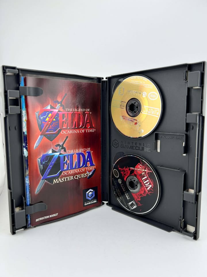 LA LEYENDA DE ZELDA WIND WAKER Y OCARINA OF TIME MASTER QUEST NINTENDO GAMECUBE NGC
