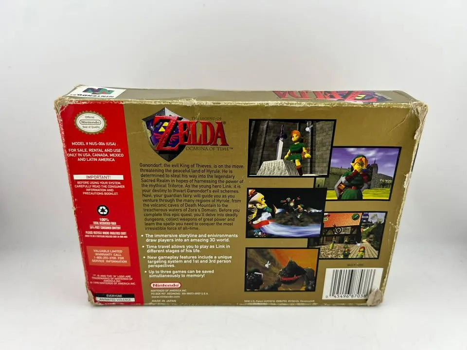 The Legend Of Zelda Ocarina Of Time Collector's Edition Nintendo 64 N64