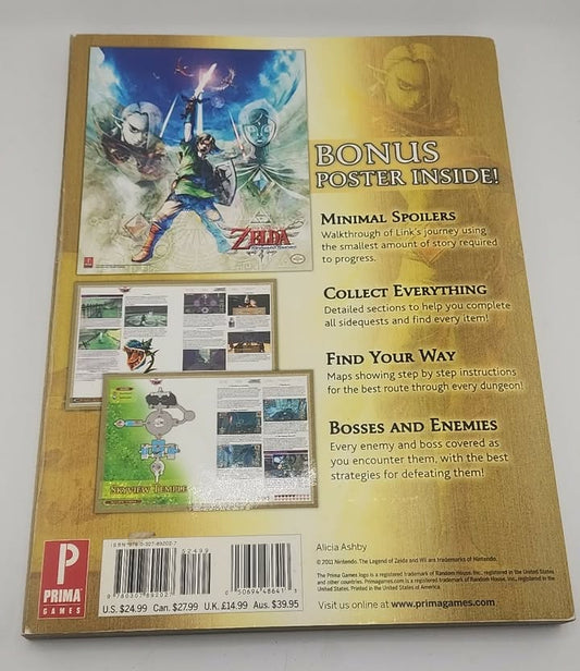 Zelda Skyward Sword Premiere Edition Prima Strategy Guide
