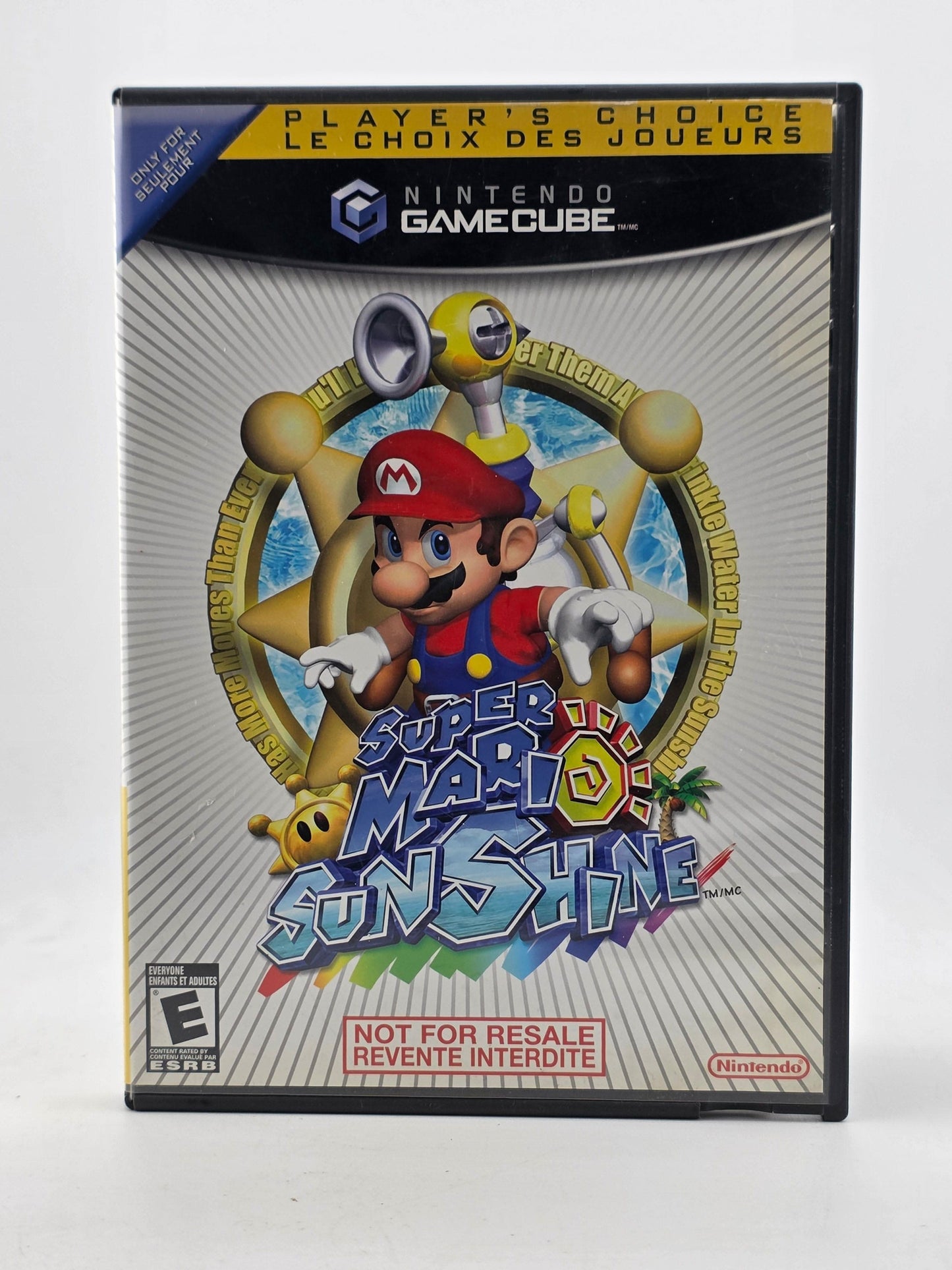 Super Mario Sunshine Not For Resale Player's Choice Nintendo Gamecube NGC