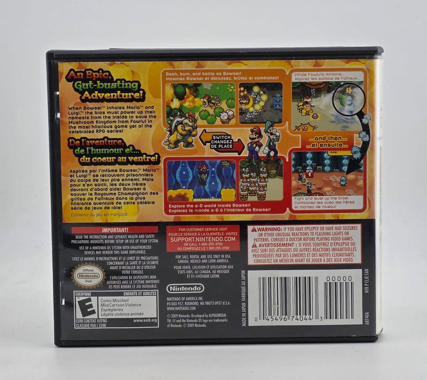 Mario And Luigi Bowser's Inside Story Nintendo DS