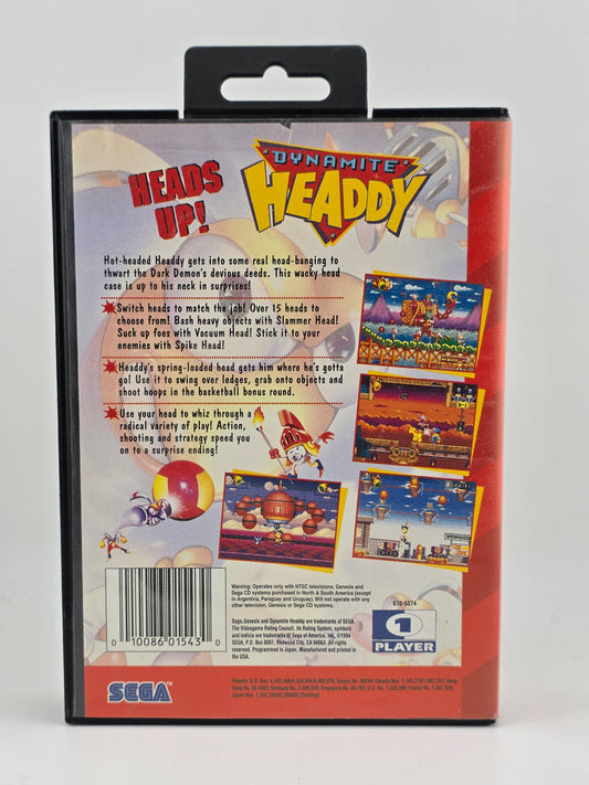 Dynamite Headdy Sega Genesis SG