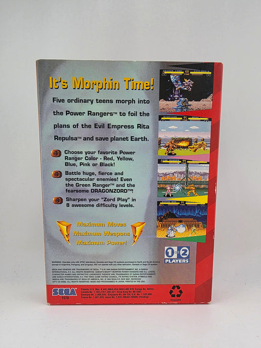 Mighty Morphin Power Rangers Sega Genesis SG