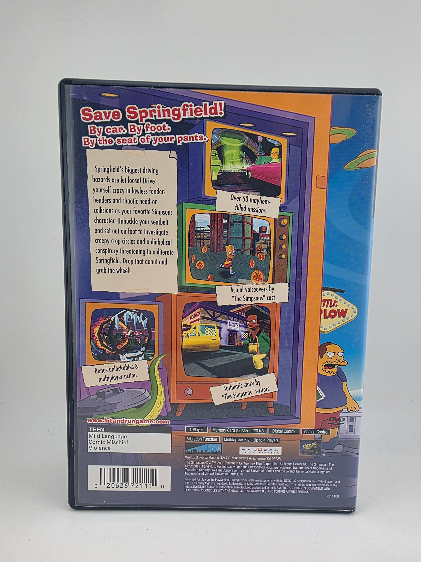 LOS SIMPSONS HIT AND RUN (PLAYSTATION 2 PS2)