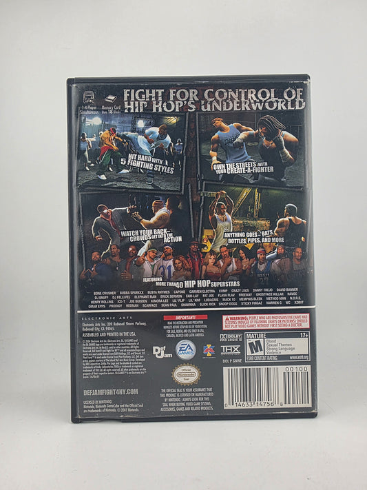 Def Jam Fight For New York NY Nintendo Gamecube NGC