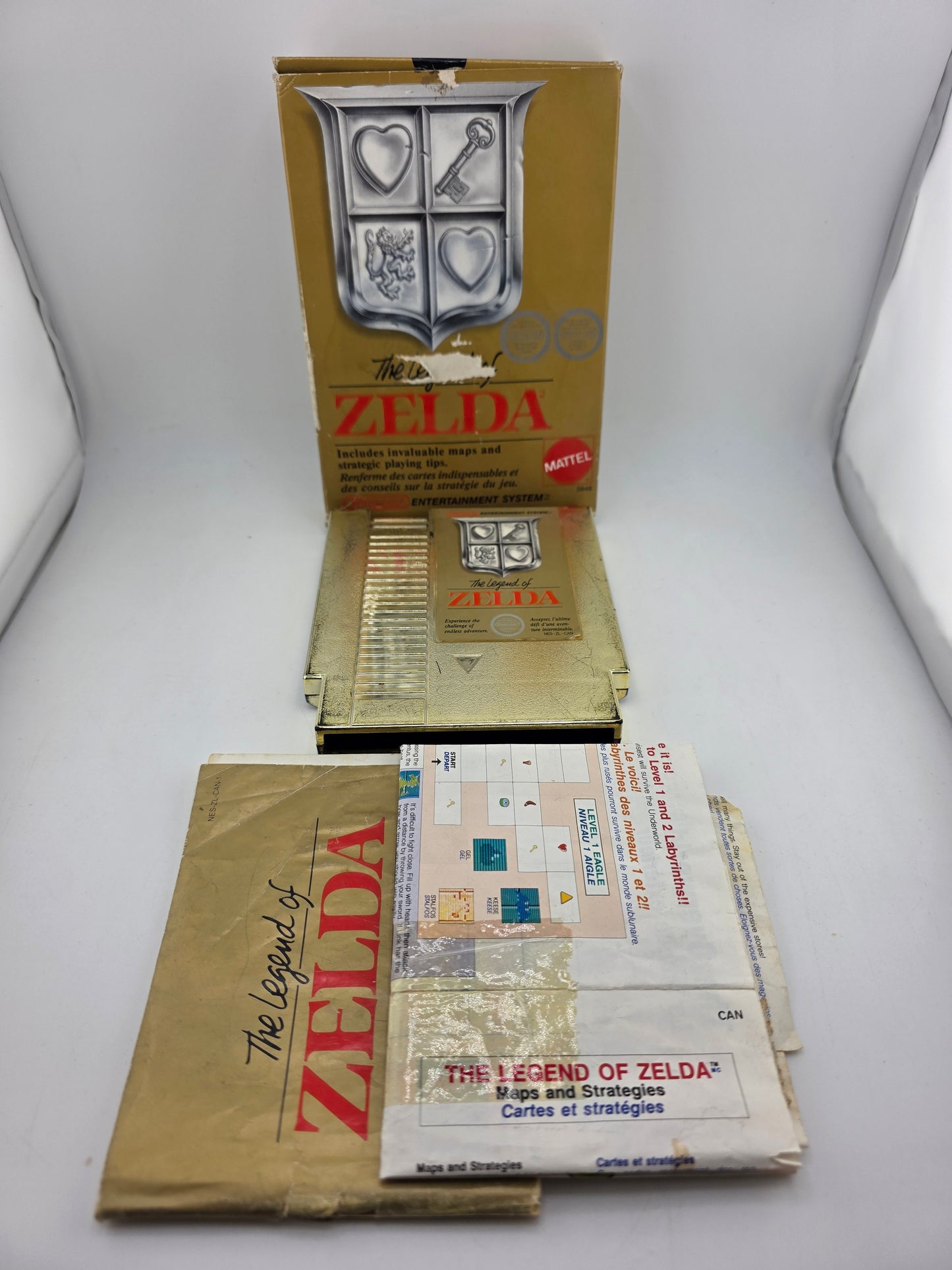 The Legend of Zelda en boîte Nintendo NES