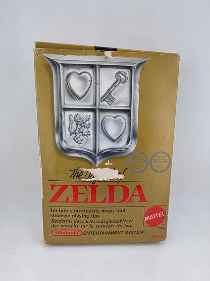 The Legend of Zelda en boîte Nintendo NES