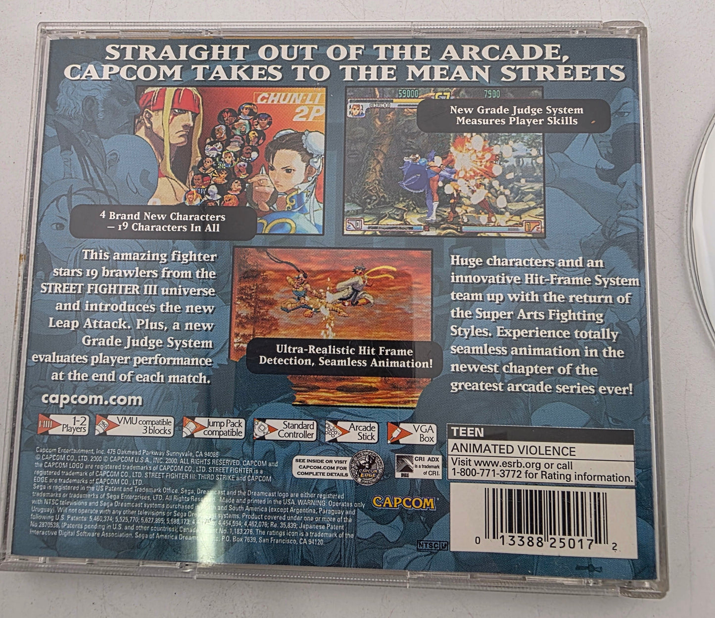 Street Fighter III 3 3rd Strike: Fight for the Future Sega Dreamcast SDC