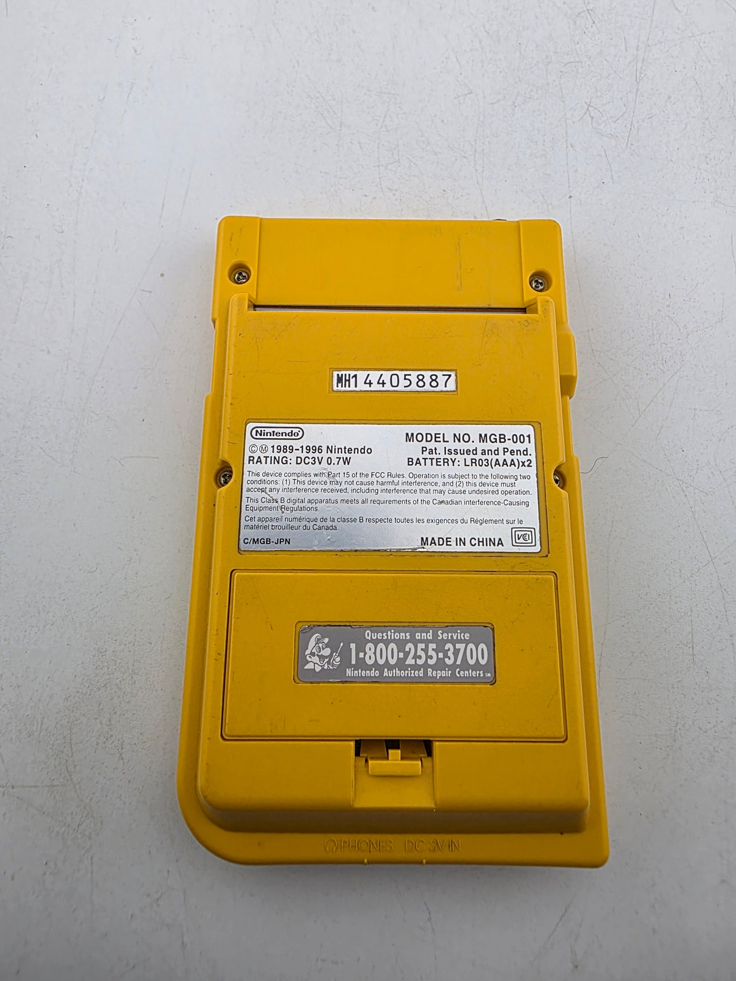 Console Yellow Game Boy Pocket GB