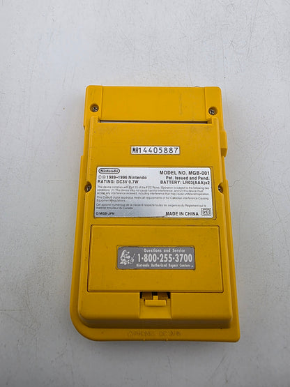Console Yellow Game Boy Pocket GB
