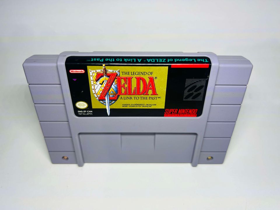 THE LEGEND OF ZELDA A LINK TO THE PAST VERSION CANADIAN FRANÇAIS SUPER NINTENDO SNES - jeux video game-x