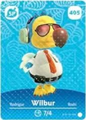 Animal Crossing Genuine Official Amiibo Card Wilbur 405 jeux video game-x