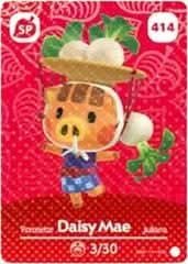 Animal Crossing Genuine Official Amiibo Card Daisy Mae 414 jeux video game-x