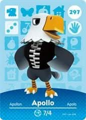 Animal Crossing Genuine Official Amiibo Card Apollo 297 jeux video game-x