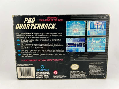 PRO QUARTERBACK EN BOITE SUPER NINTENDO SNES