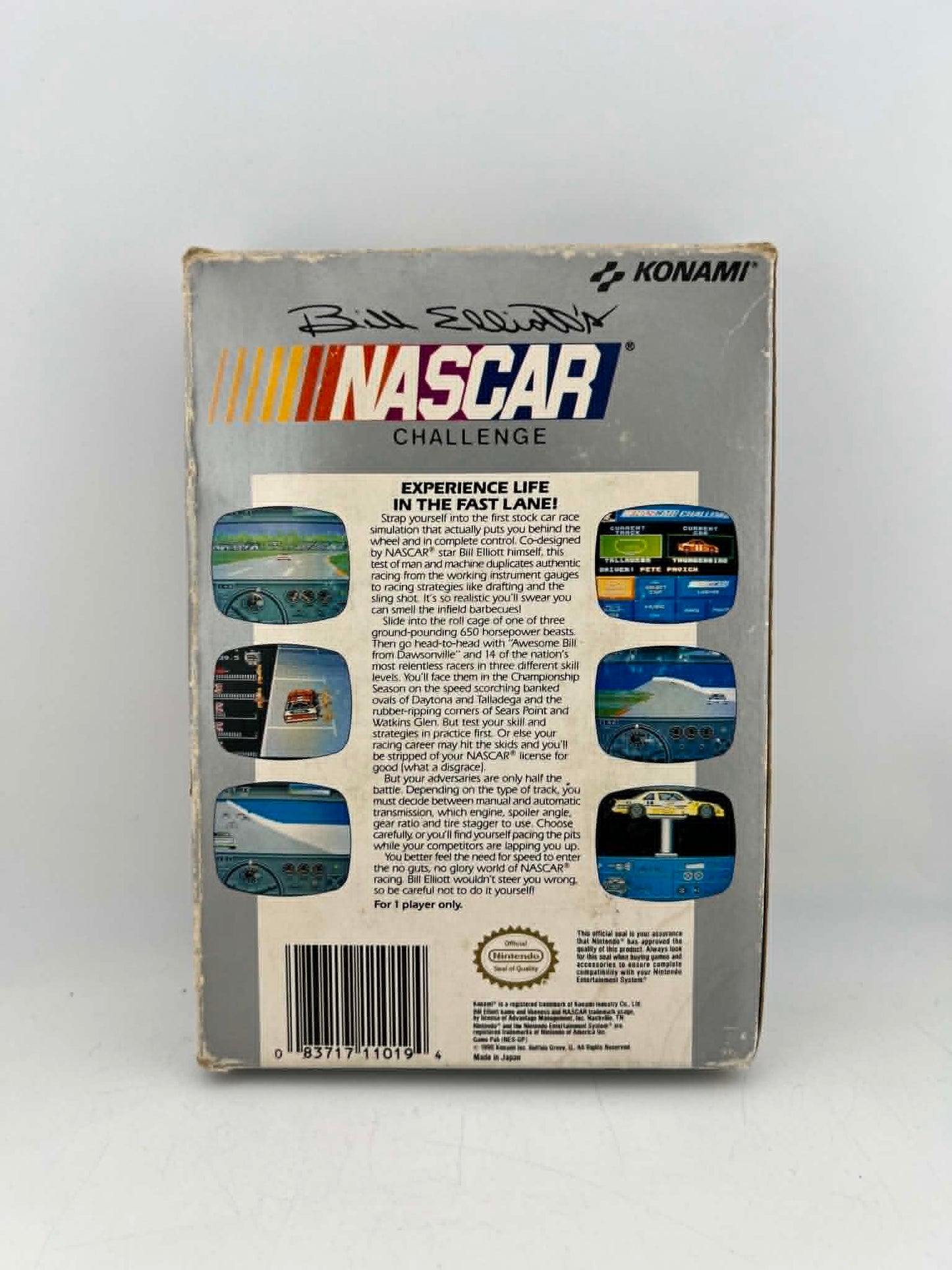 BILL ELLIOTS NASCAR CHALLENGE EN BOITE NINTENDO NES