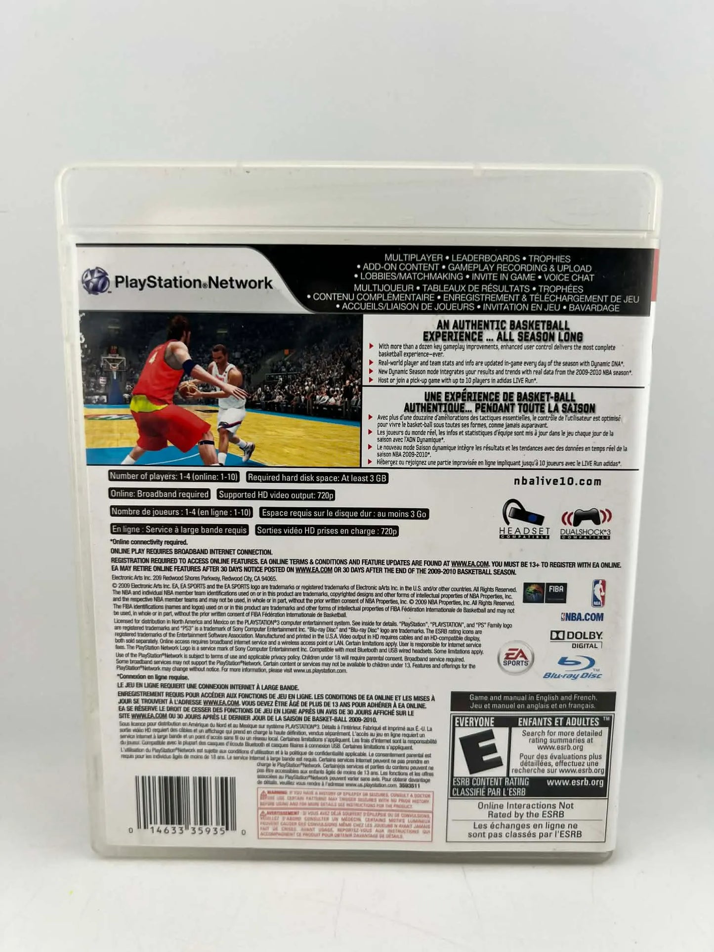 NBA Live 10 Playstation 3 PS3