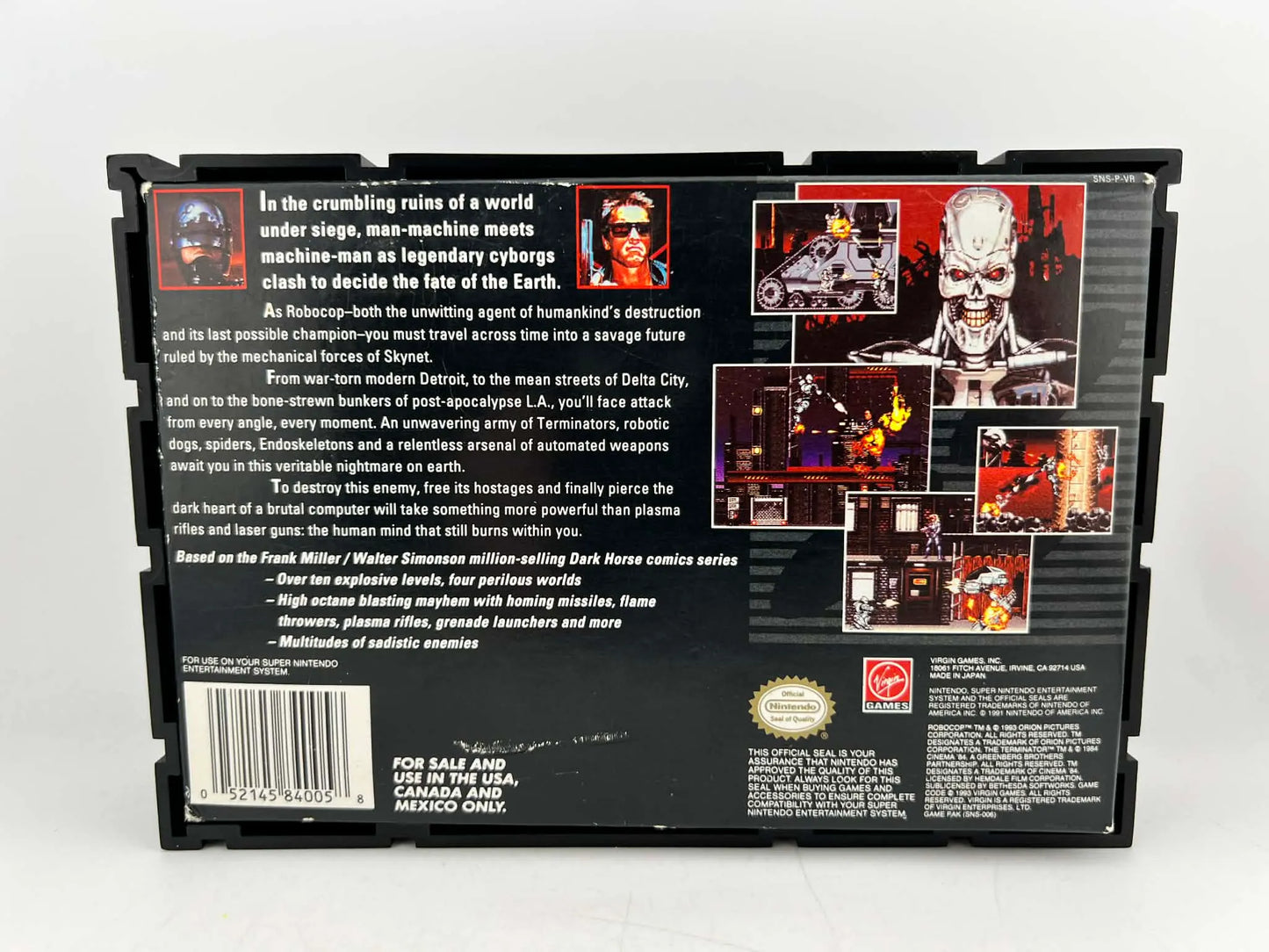 ROBOCOP VS. TERMINATOR EN BOITE SUPER NINTENDO SNES